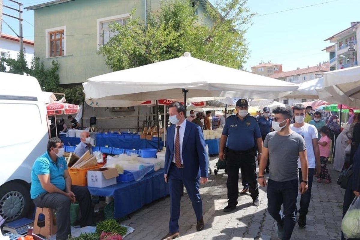 Kaymakam G&ouml;rm&uuml;ş&rsquo;den korona vir&uuml;s denetimi