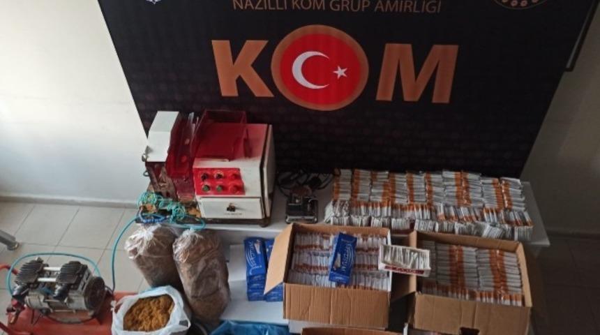 Nazilli polisinden kaçak tütün operasyonu