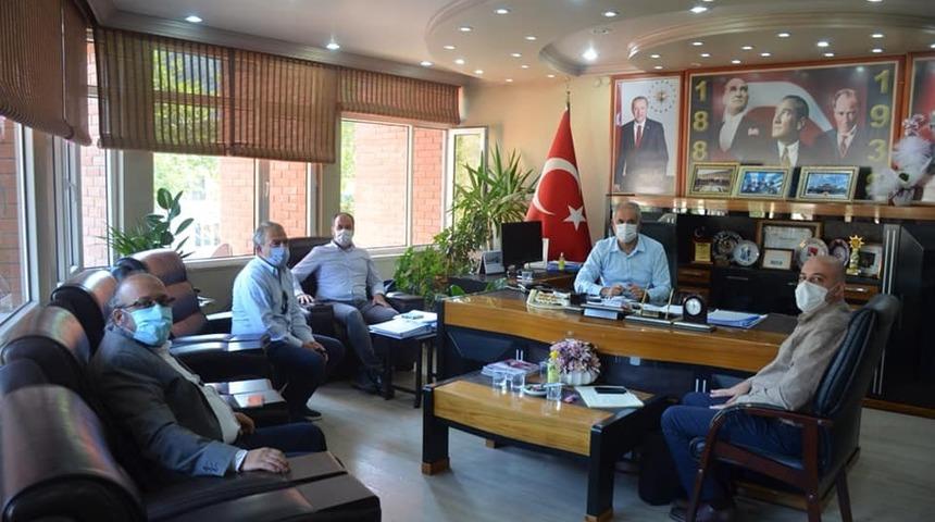 Başkan Yaman katı atık y&ouml;netimi yetkilileriyle bir araya geldi