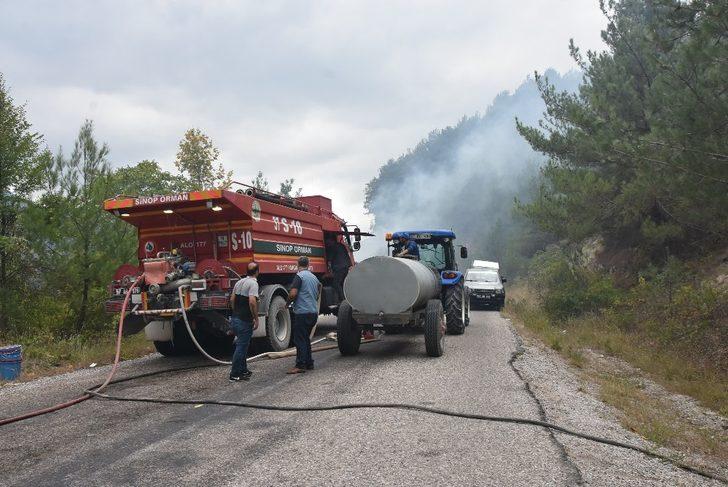 Otları temizlemek isterken ormanı yaktı G5