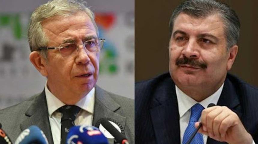 Sağlık Bakanı Koca'dan, Ankara B&uuml;y&uuml;kşehir Belediye Başkanı Yavaş'a teşekk&uuml;r