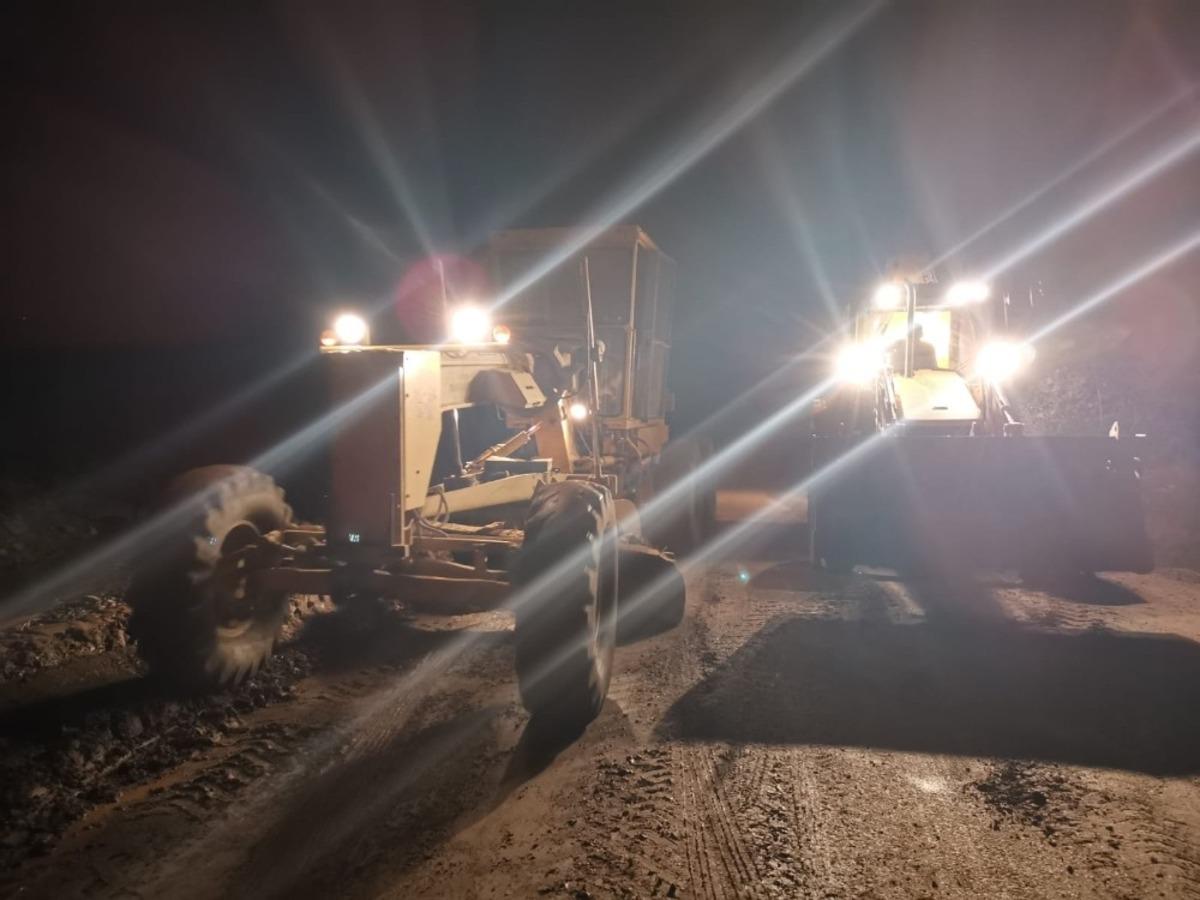 B&uuml;y&uuml;kşehir ekipleri şiddetli yağış sonrası anında m&uuml;dahalede bulundu