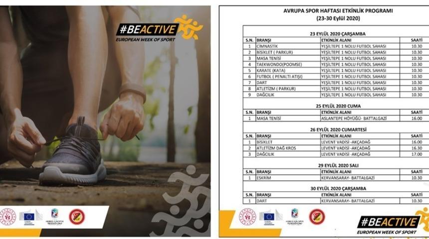 Avrupa Spor Haftası Malatya&rsquo;da dolu dolu ge&ccedil;ecek