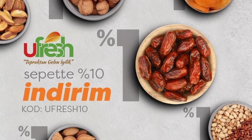 Ufresh, vir&uuml;s d&uuml;şmanı kuruyemişlerde indirim kampanyası başlattı