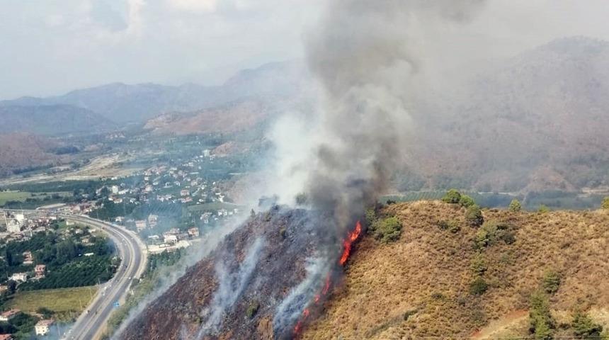 Dalaman&rsquo;da orman yangını