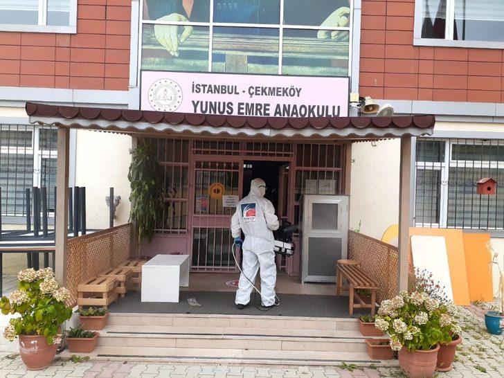 Çekmeköy Belediyesi’nden okullarda temizlik ve dezenfekte çalışması G3