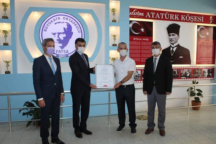 Ordu’da 80 okula ‘Okulum Temiz Belgesi’ G2