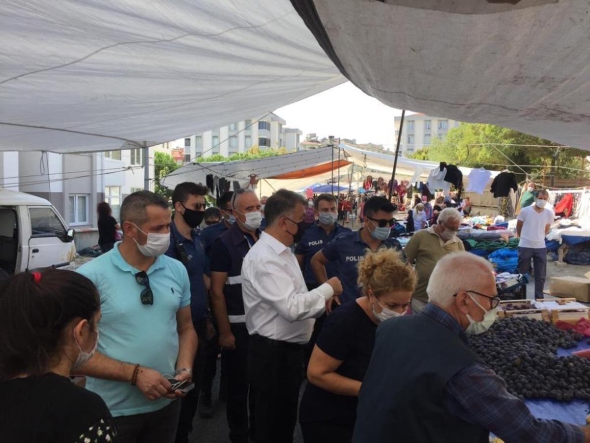 Korona denetimlerinde 5 pazarcıya ceza