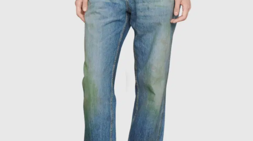 Gucci'nin 'çimen lekeli' pantolunun fiyatı dudak uçuklatıyor!