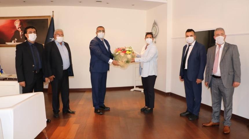 Nazilli oda başkanlarından Başkan Çerçioğlu’na ziyaret