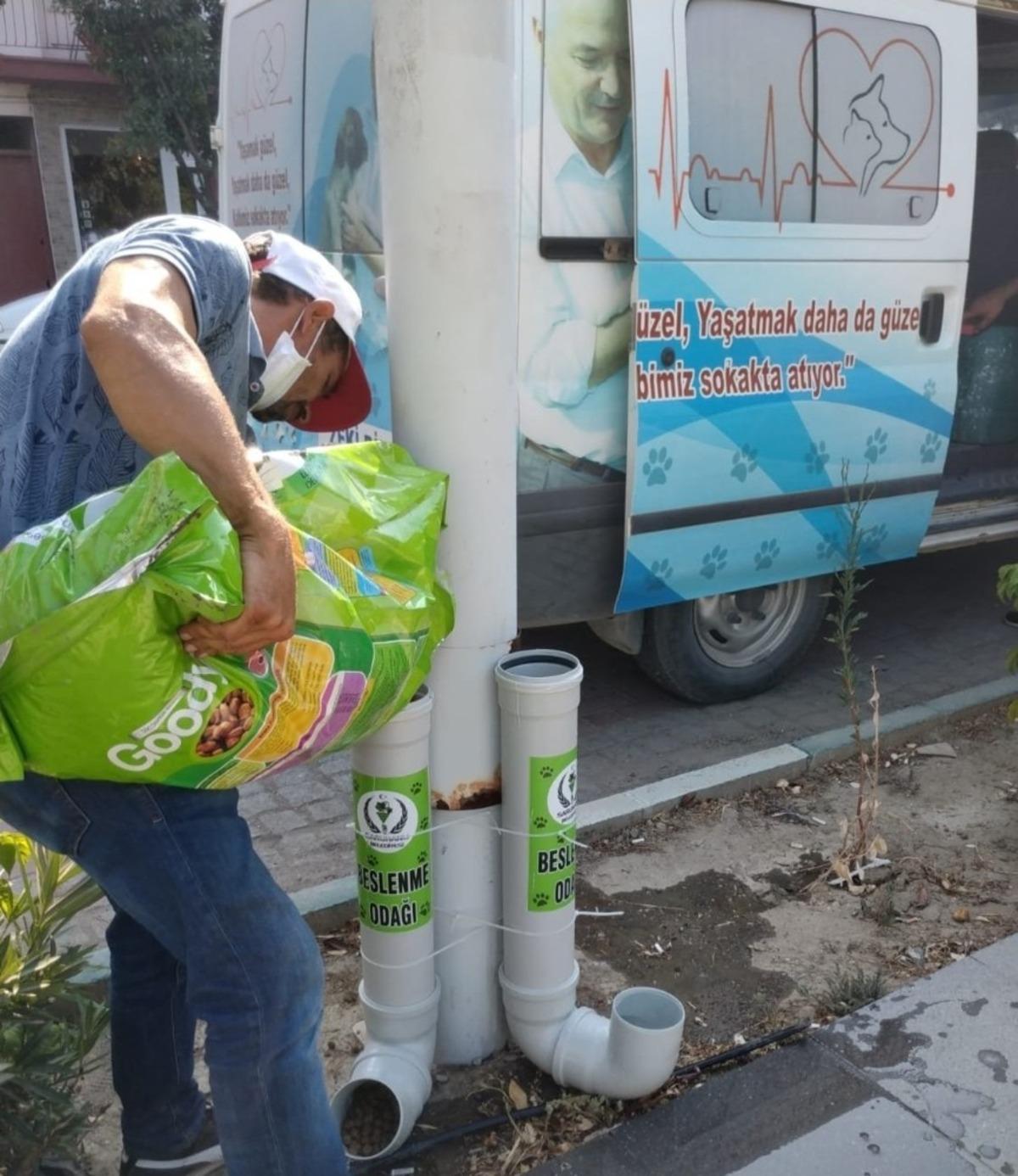 Saruhanlı Belediyesinden sokak hayvanlarına destek