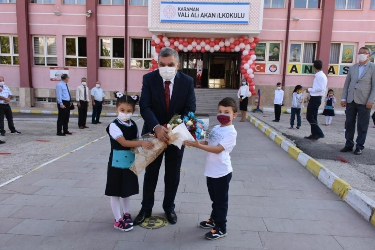 Karaman&rsquo;da okullarda y&uuml;z y&uuml;ze eğitim başladı