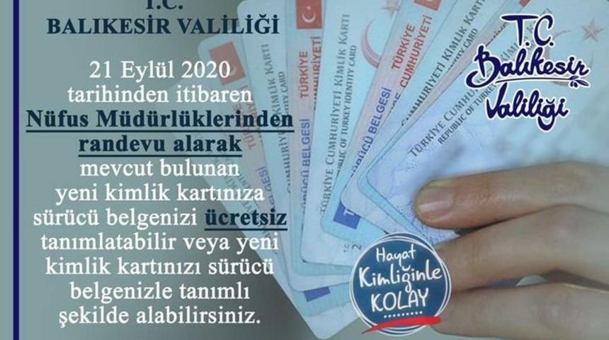 Ehliyetler yeni kimlik kartlarına y&uuml;klenmeye başladı