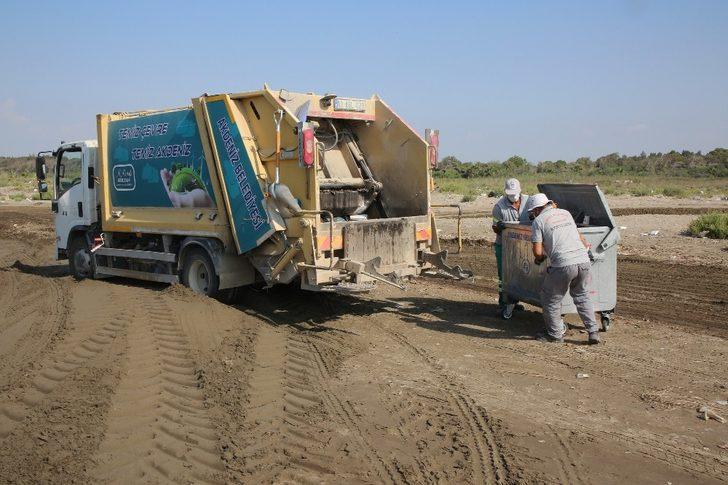Adanalıoğlu sahili, lazerli plaj kumu eleme makinesiyle temizlendi G3