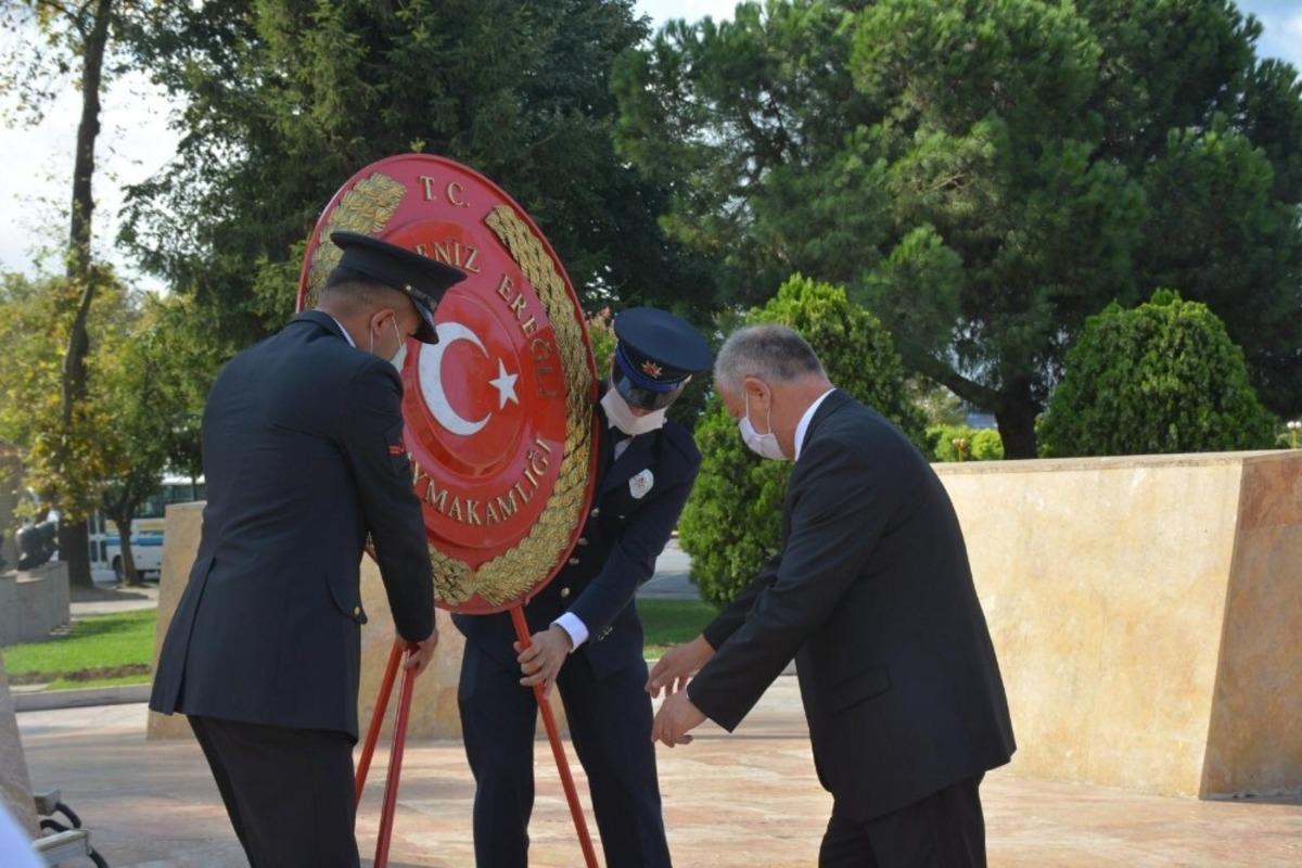 Gaziler g&uuml;n&uuml; t&ouml;renle kutlandı