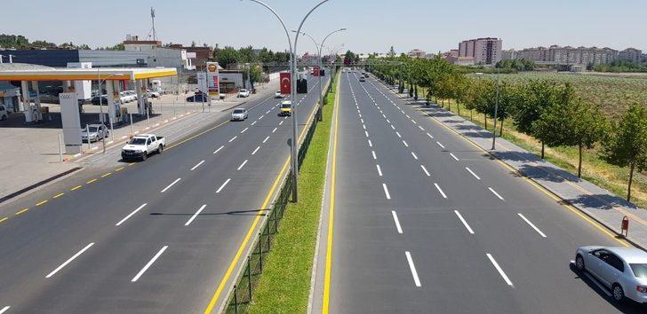 Diyarbakır’da yeni yollara trafik çizgileri çiziliyor G1