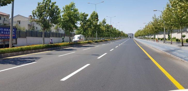 Diyarbakır’da yeni yollara trafik çizgileri çiziliyor G2