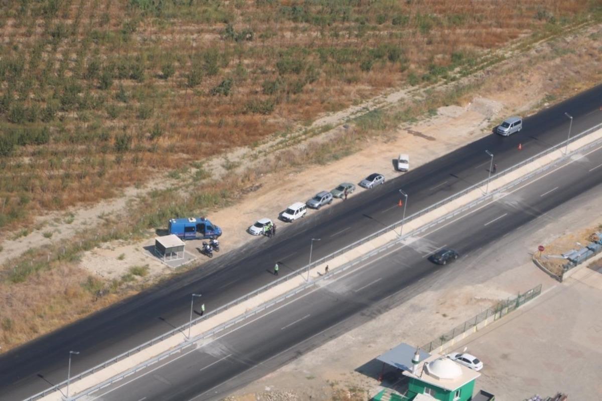 Manisa&rsquo;da 30 ara&ccedil; helikopterli denetimden ka&ccedil;amadı