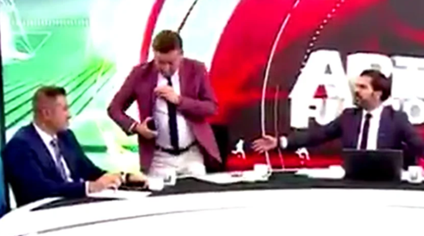 Evren Turhan ve Emre Bol arasında tartışma! Canlı yayını terk etti