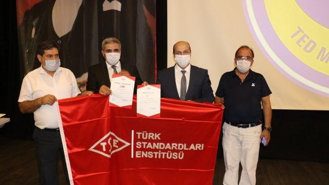 Malatya’da ilk Okulum Temiz Belgesi TED Kolejine verildi