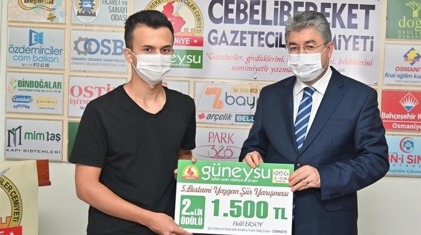 Bestami Yazgan Şiir Yarışmasına online ödül töreni