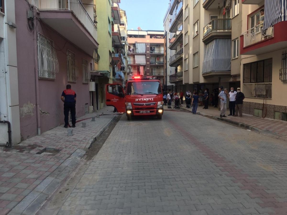 Aydın&rsquo;da kombiye sı&ccedil;rayan alevler panik oluşturdu