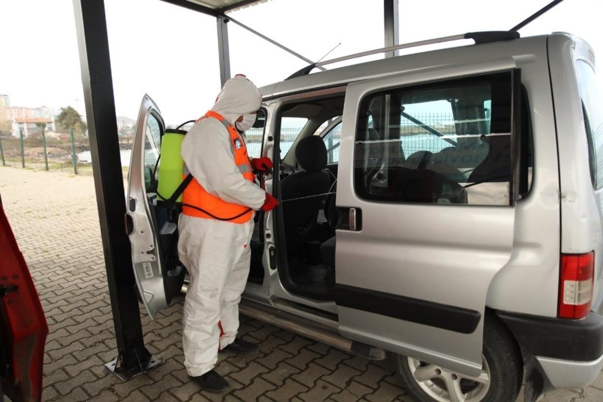 Fatsa Belediyesi ara&ccedil; dezenfeksiyon istasyonunu yeniden hizmete sundu