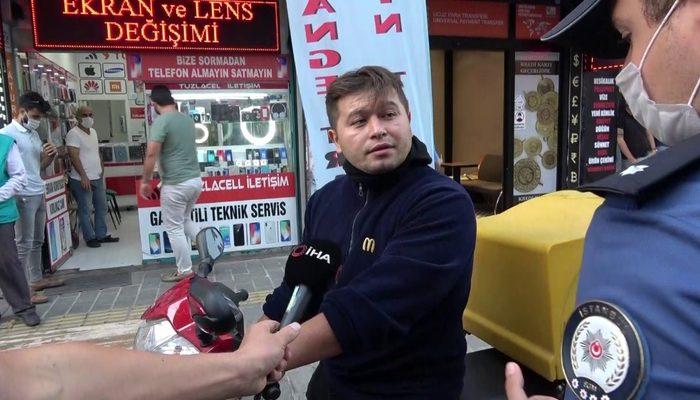 Hem maske takmadı hem de polisleri tehdit etti