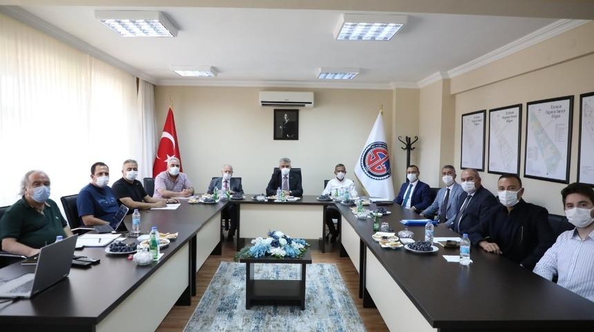 OSB y&ouml;netim kurulu toplantısı Vali Makas başkanlığında yapıldı