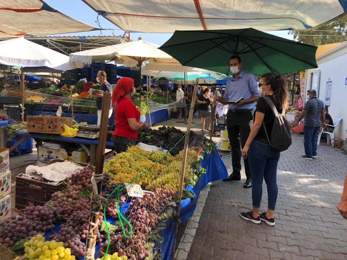 Didim&rsquo;de, pazar yerleri denetlendi