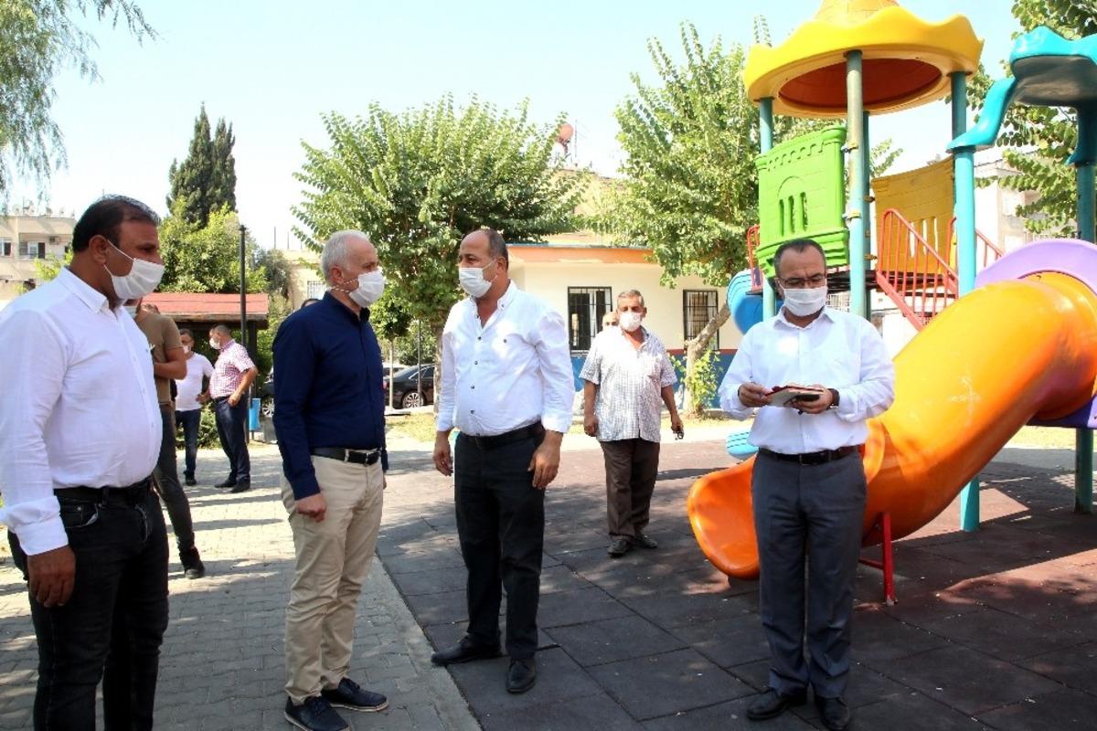 Başkan G&uuml;ltak, &Uuml;&ccedil;ocak Mahallesindeki &ccedil;alışmaları inceledi