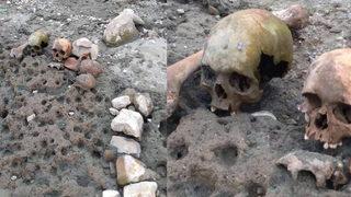 Çanakkale’de gölet havzasında 4 kafatası ve kemikler bulundu