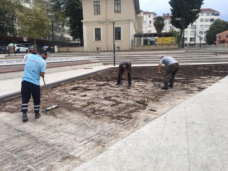 Kültür Tepesi’nin parkeleri yenilendi G2