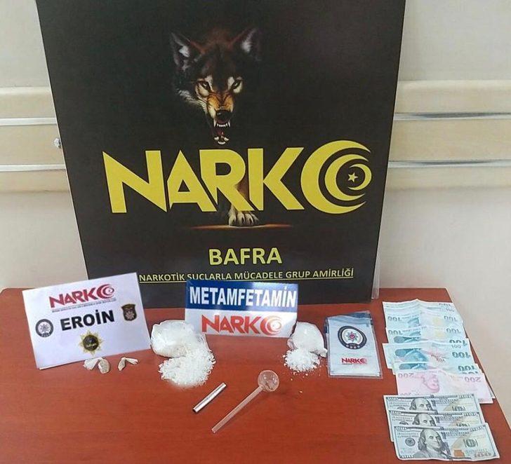 Bafra’da eroin ve metamfetamin maddesi ele geçirdi G1
