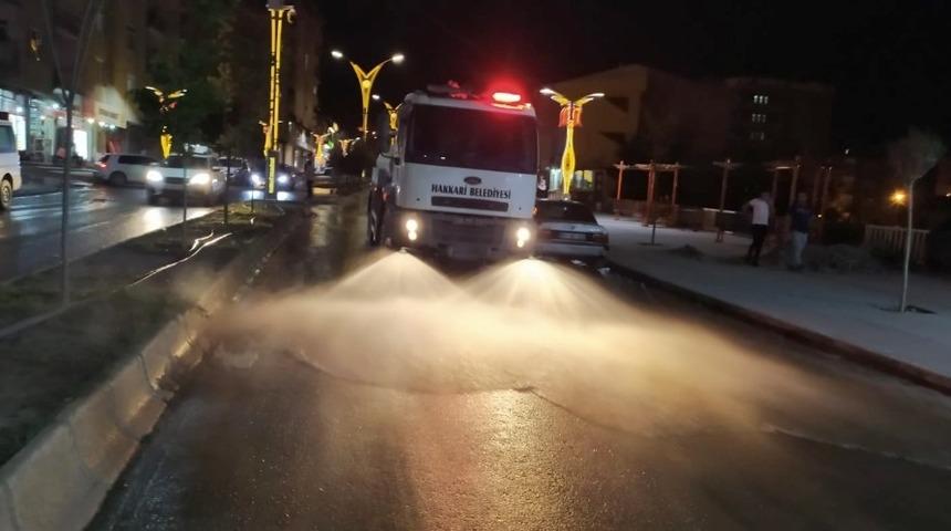 Hakkari&rsquo;de dezenfekte &ccedil;alışması