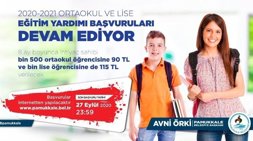 Lise ve ortaokul &ouml;ğrencilerine eğitim yardımı