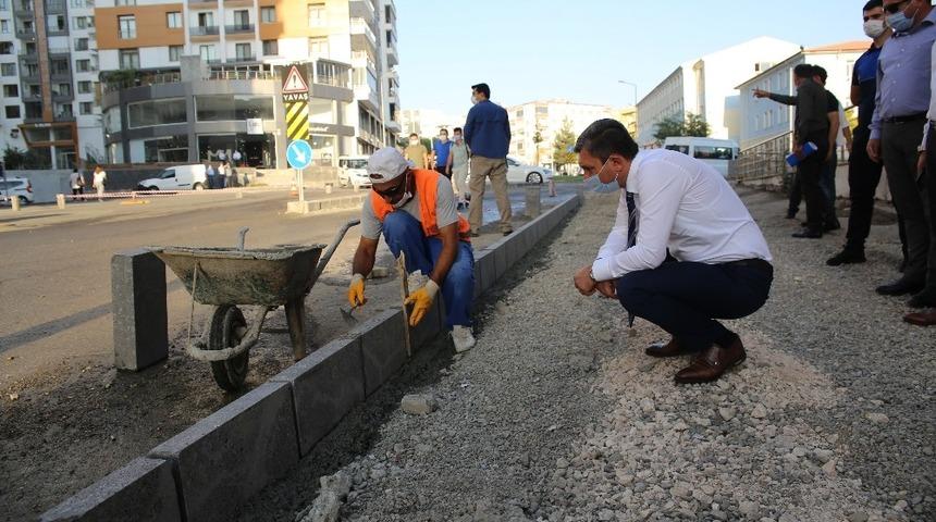 Vali Şahin &ccedil;alışmaları yerinde inceledi