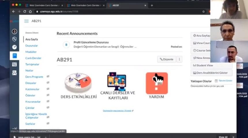 ESOGÜ’de uzaktan eğitim seminerleri