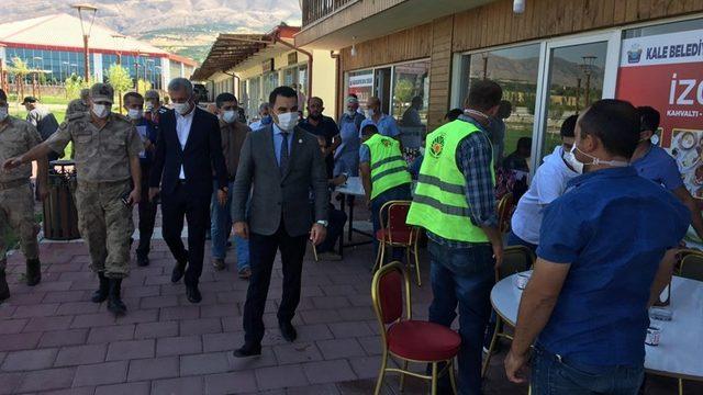 Kale’de korona denetimi