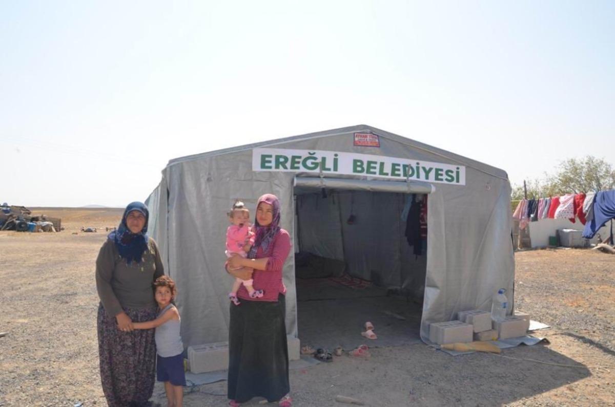 Ereğli Belediyesinden depremde evi zarar g&ouml;ren vatandaşlara yardım