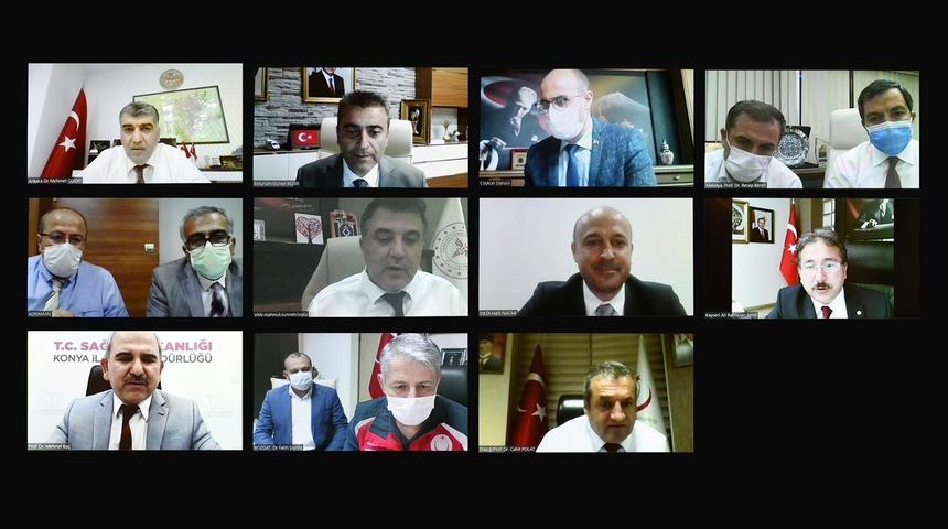 Bakan Koca, 11 ilin Sağlık M&uuml;d&uuml;r&uuml; ile g&ouml;r&uuml;şt&uuml;