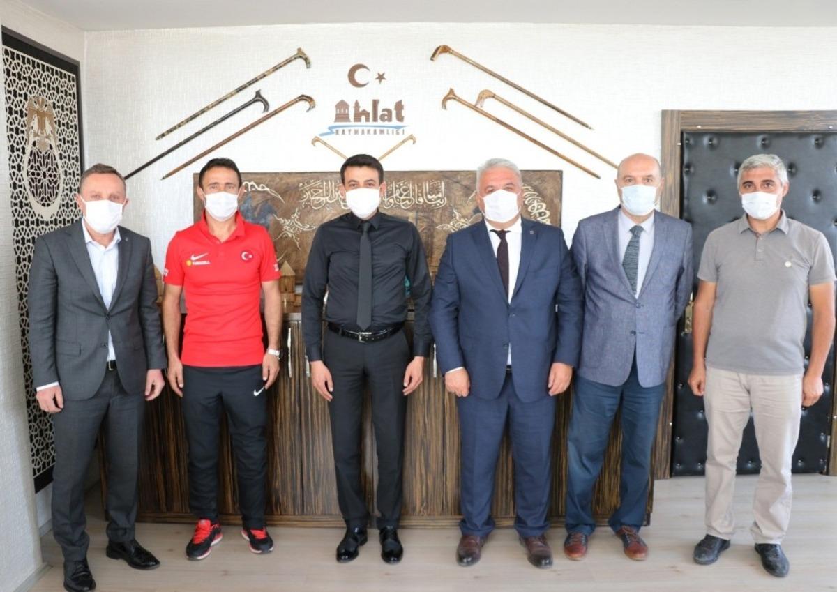 Ampute futbol teknik heyetinden Kaymakam Dağ&rsquo;a ziyaret