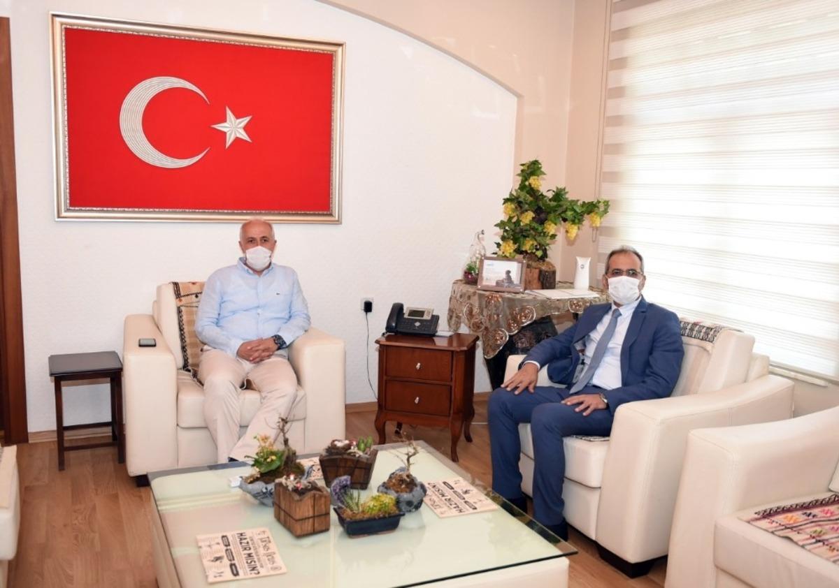 Başkan Bozdoğan ve Başkan G&uuml;ltak, ortak projeler i&ccedil;in bir araya geldi