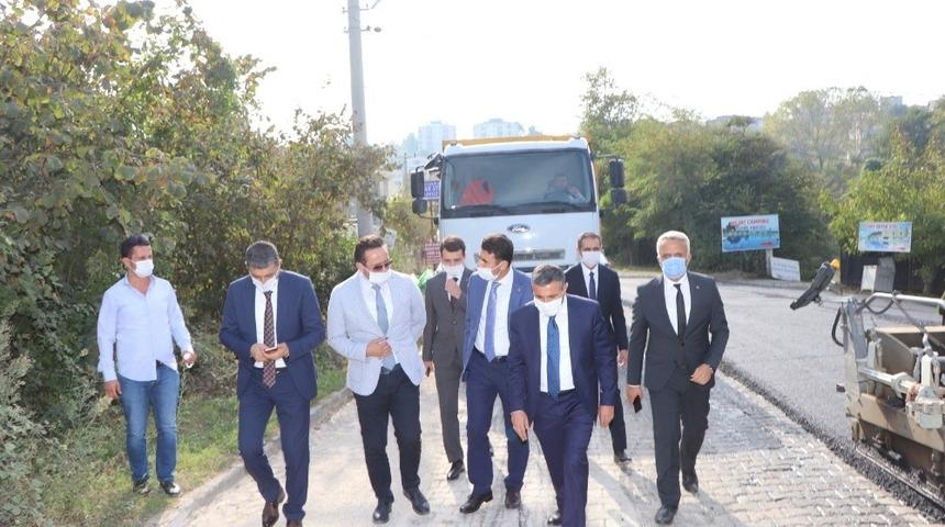 Vali Atay &ccedil;alışmaları yerinde inceledi