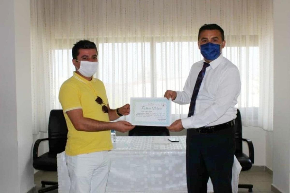 &Ouml;zer&rsquo;den 19 personele teşekk&uuml;r belgesi