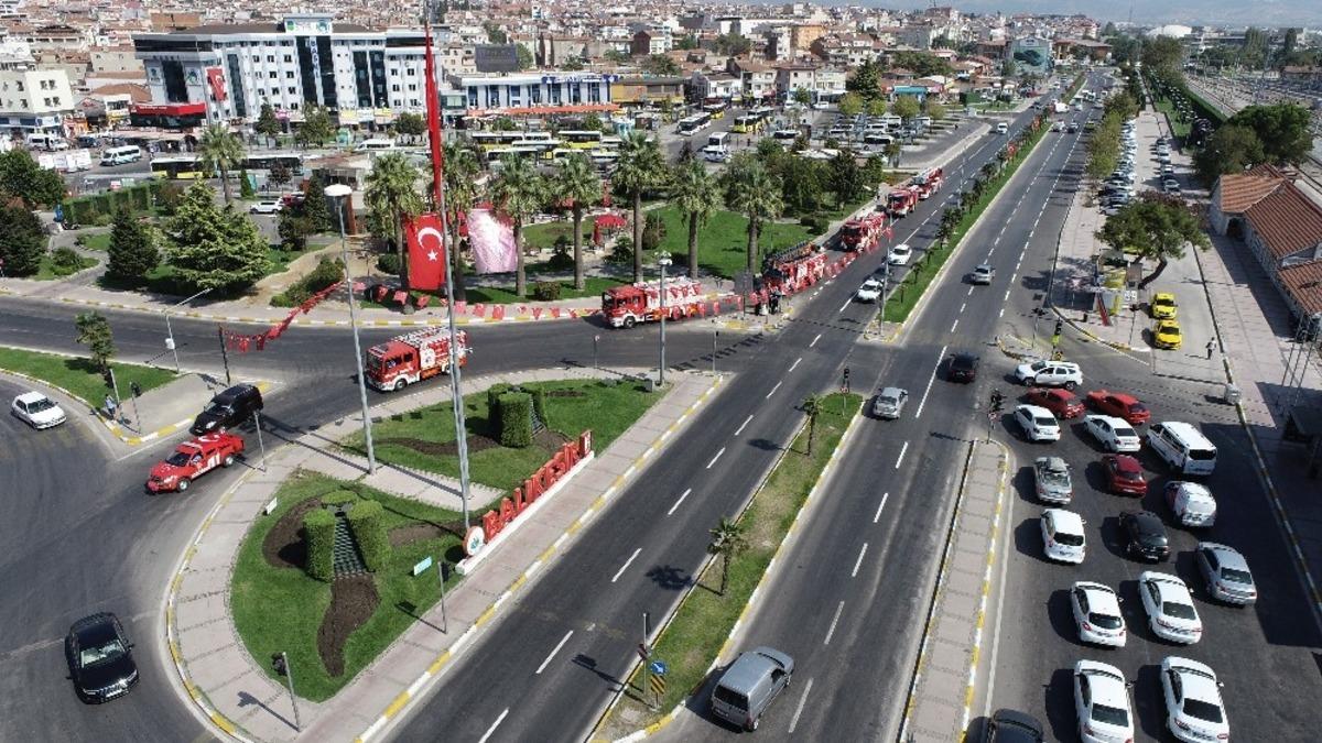 Balıkesir&rsquo;de itfaiye haftası başladı