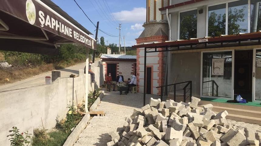 Şaphane&rsquo;de kilitli parke ve peyzaj &ccedil;alışmaları