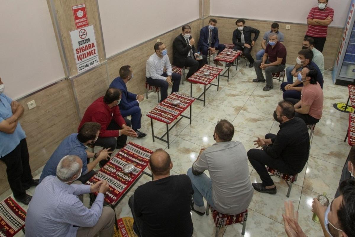 Kaymakam Aslan&rsquo;dan taraftar sokak esnafına ziyaret