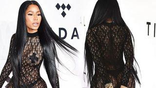 Nicki Minaj cesur stiliyle geceye damga vurdu