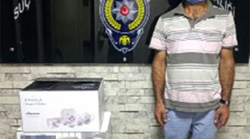 &Ccedil;eyiz hırsızı yakalandı